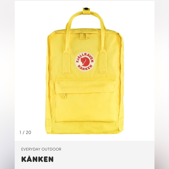 Fjallraven Accessories - Fjallraven Yellow everyday outdoor Kamden Backpack